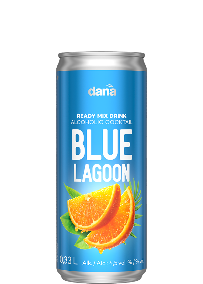 Dana Cocktail Blue lagoon, alk.: 4,5 vol. %
