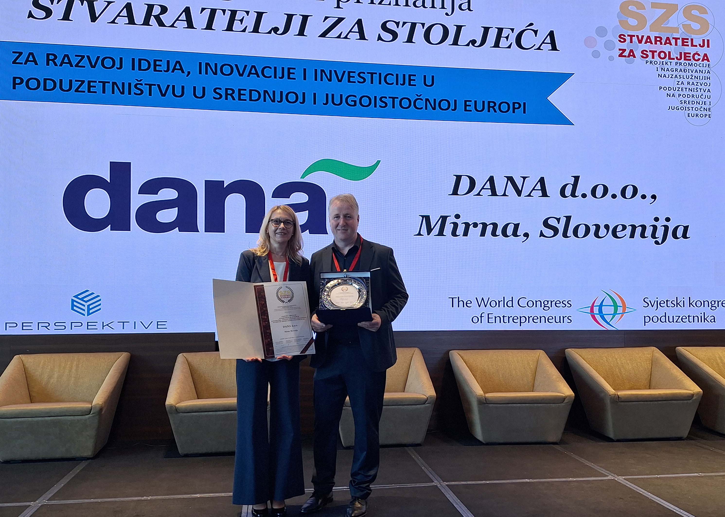 DANA dobitnica Velike nagrade i priznanja „STVARATELJI ZA STOLJEĆA“