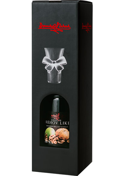 Orehov liker, liqueur, 28% gifts with glass